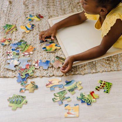 Melissa & Doug Under The Sea Ocean Animals Wooden Jigsaw Puzzle with Storage Tray (24 pcs)
