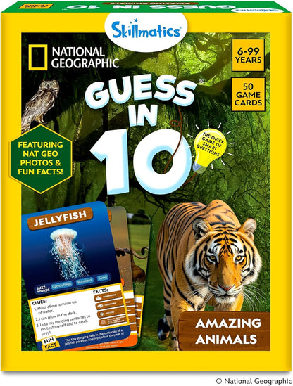 Skillmatics Guess in 10 NASA Space, Perfect for Boys, Girls, Kids & Families Who Love Card Games, Educational Toys, Travel Games, Gifts for Ages 8, 9, 10 and Up