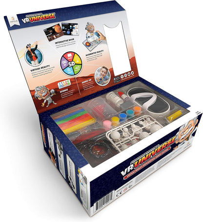Professor Maxwell's VR Universe - Virtual Reality Kids Space Science Book and Interactive STEM Learning Activity Set (Full Version - Includes Goggles) - for Ages 8 and Up