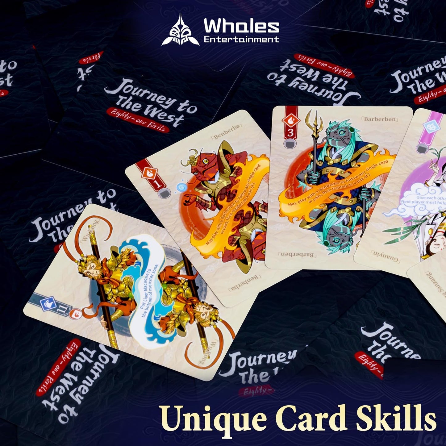 Whales Entertainment | Journey to The West: Eighty-one Perils | Party Strategy Card Games for Adults & Family Night | Fun Ladder Climbing Fantasy Card Game for Adults, Teens and Kids Aged 10+