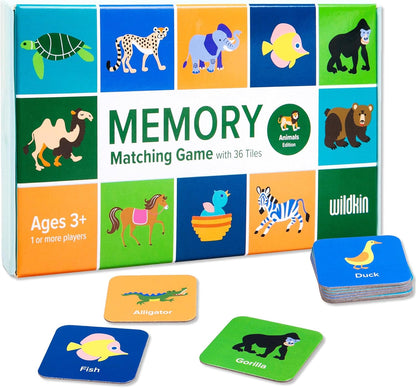 Wildkin Memory Matching Game – 18 Educational Pairs for Toddlers & Preschool - Enchanted
