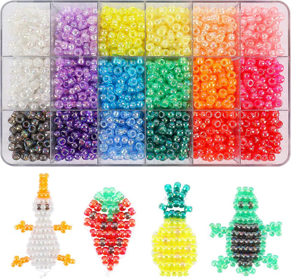 1720+pcs Pony Beads Kit 1830pcs 6 Style Letter Alphabet Beads Rainbow Plastic Pony Bead Bulk Multicolor Kandi Bead Elastic String DIY Crafts Jewelry Making Kit for Bracelets Necklaces