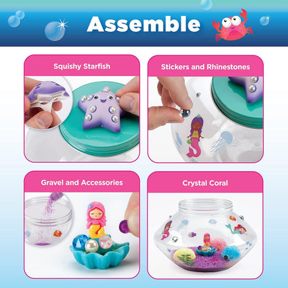 Creativity for Kids Crystal Space Terrarium Kit - Crystal Growing Kit for Kids - DIY STEM Science Kit for Boys and Girls (Ages 6+)
