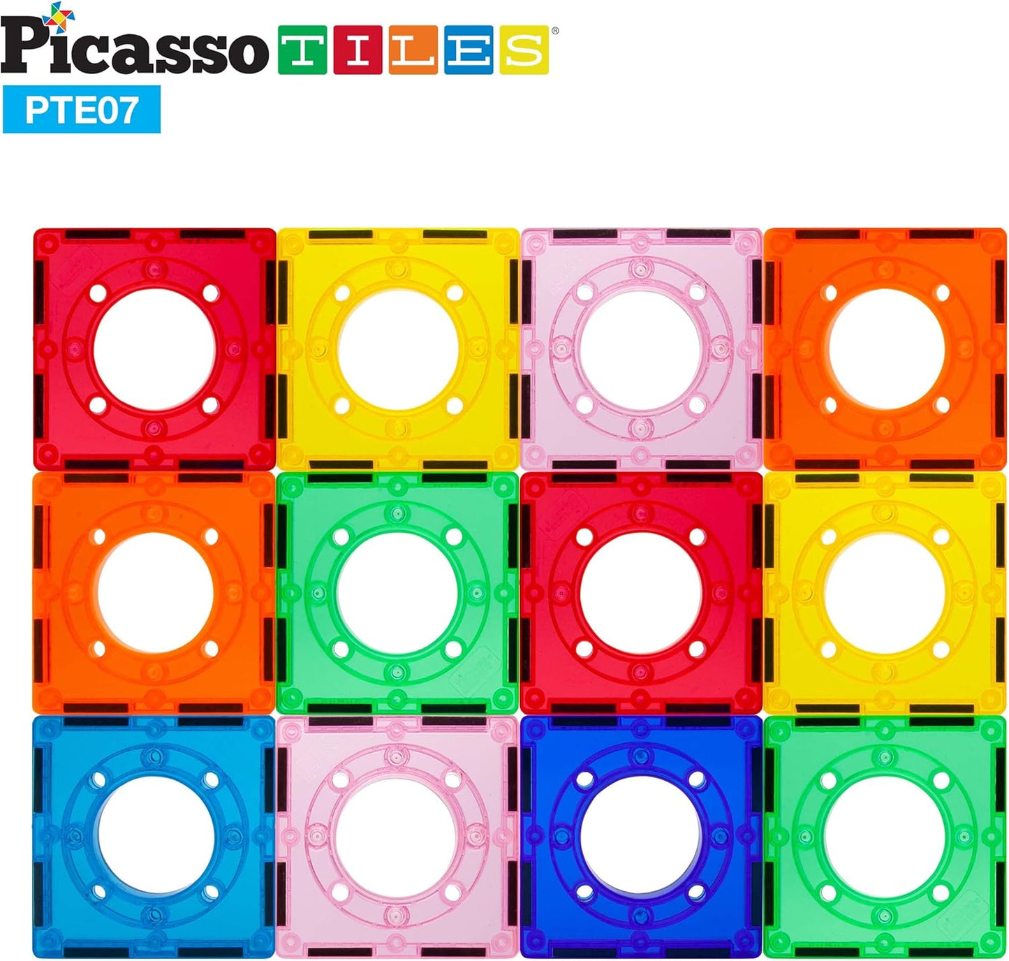 PicassoTiles 108pc Magnetic Marble Run Set with Building Tiles Race Track Car Slides Set STEM Learning Toy 3-in-1 Preschool Construction Kit for Indoor Activity and Development for Kids age 3+ PTG108