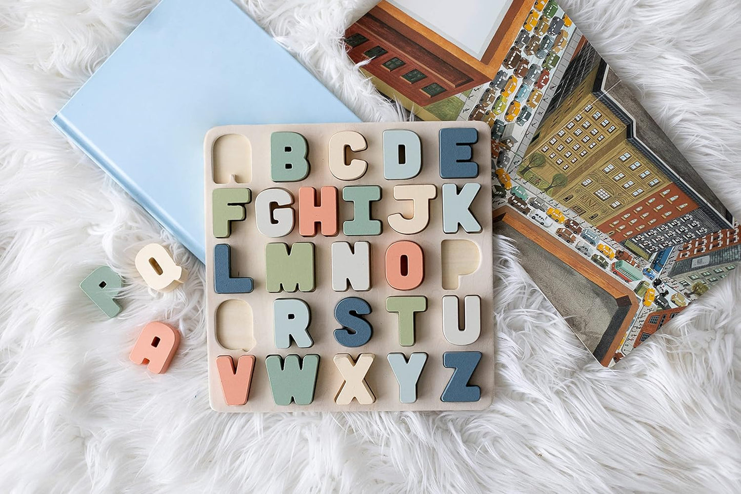 Pearhead Wooden Numbers Puzzle, 1–10 Counting Learning Toy for Toddlers, Montessori Educational Puzzle