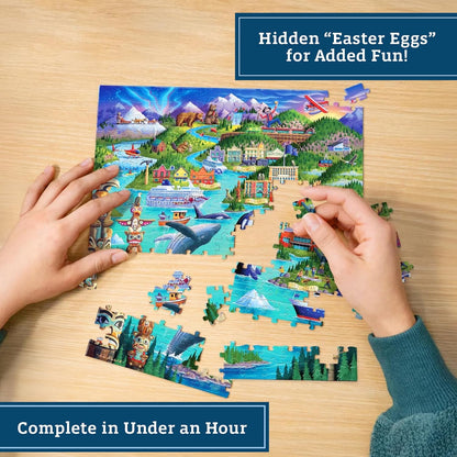Alaska's Inside Passage by Boardwalk - Personal Puzzle - 210 Piece