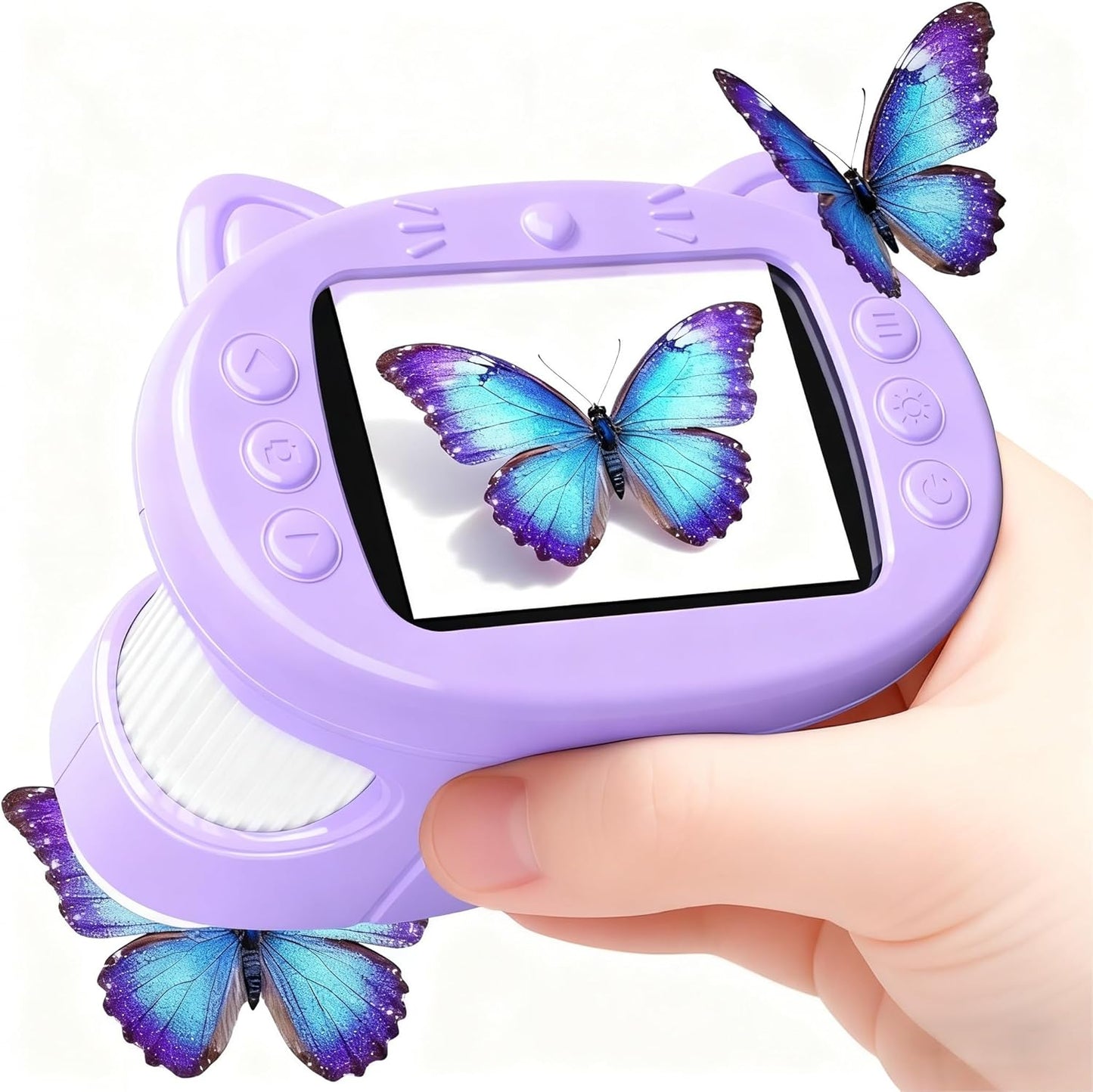 Handheld Digital Mini Microscope for Kids: 1000X 4K Portable Pocket 2.4" Screen Microscopes Toys STEM Electronic Learning Educational Science Kit 8-12 Birthday Gift 4 5 6 7 Year Old Boy Girl (Yellow)