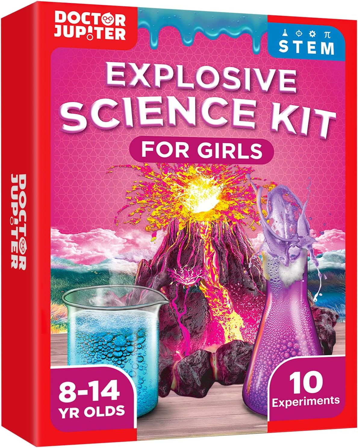 Doctor Jupiter Preschool Science Kit for Kids Ages 3-5 | Toddler Learning Activities, Birthday Gift Ideas for 3-4-5 Year Old Girls | Learning & Educational Toy STEM Kit with 100+ Experiments