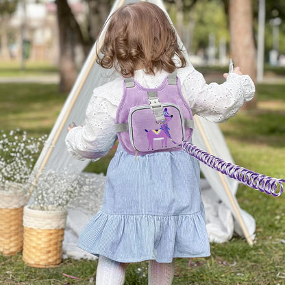 Accmor Toddler Harness Leash + Reflective Anti Lost Wrist Link, Cute Car Kids Back Pack with Hand Strap Collapsible Child Walking Restraint Belt Tether Hold Baby Boys Close for Outdoor Travel