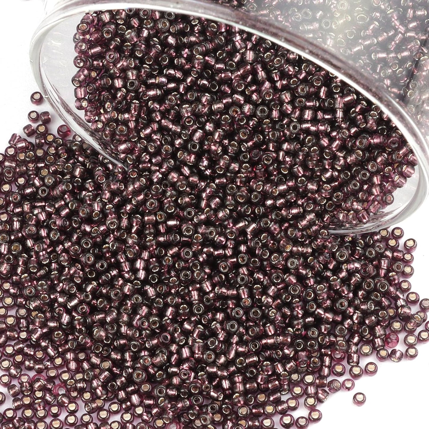 10100 Pcs Size 11/0 Glass Seed Beads, 2 mm Dark Green Small Mini Spacer Loose Pony Beads for Jewelry Making and DIY Crafts - Colors B