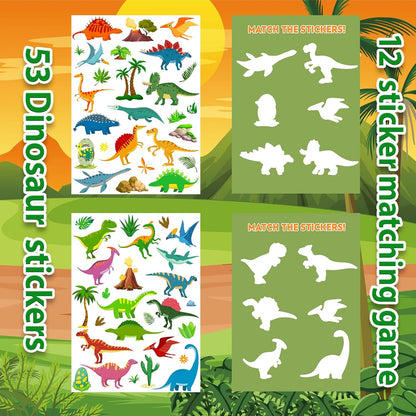 Jelly Sticker Books for Toddlers 2-4 Years, Reusable Sticker Book for Kids 1-3, Toddler Easter Basket Stuffers＆Travel Essentials Animals Stickers for Kids Toddler Plane Activities (Animals)