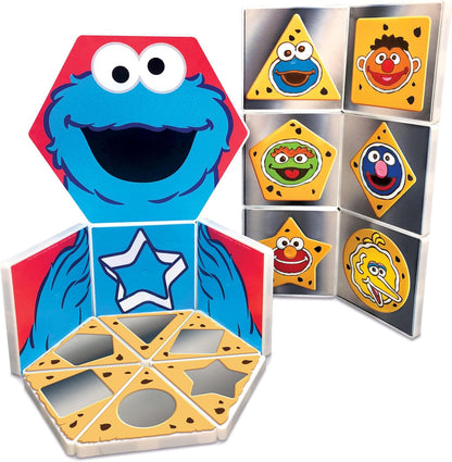 CreateOn “Sesame Street” Toys, Magnetic Kids’ Building Tiles from “Sesame Street” Books, Colors with Elmo Magnet Tiles, Educational Toys for Ages 3+, 17 Pieces