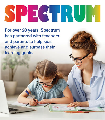 Spectrum 1st Grade Phonics Workbooks, Vowel, Consonant, and Ending Sounds and Pairs, Letters, Words, and Sentence Writing Practice, Classroom or Homeschool Curriculum
