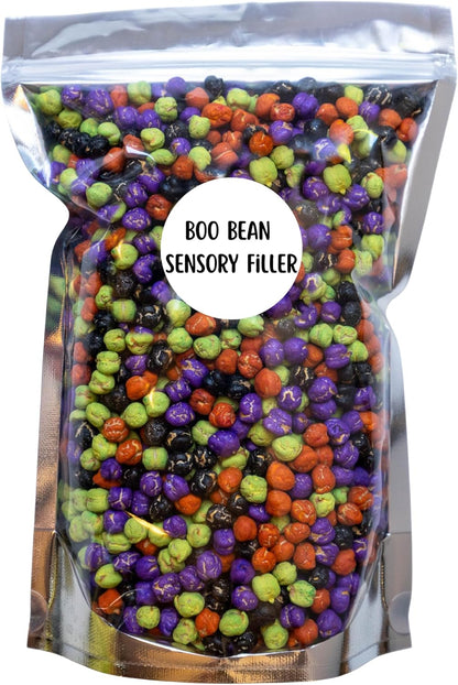 Sensory Bin Filler, Sensory Filler Play, Sensory Beans for Fine Motor Skills, Arts and Crafts for Kids, Montessori Toys (Autumn Beans Sensory Mix, 4 Cups)