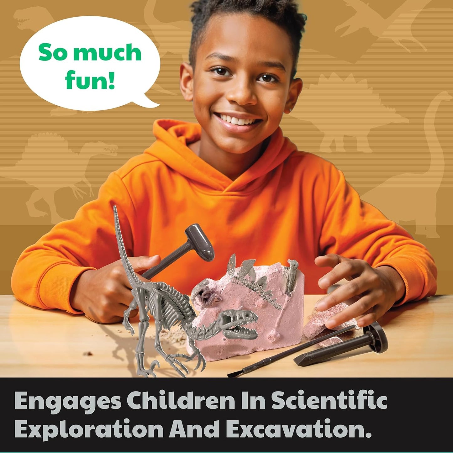 KidzLabs Dig a Pteranodon Skeleton Kit, Fossil Excavation Set, Ages 8+, 1 Piece