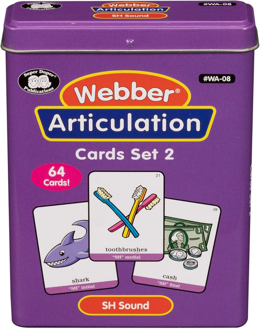 Super Duper Publications | Articulation SH Sound Fun Deck | Vocabulary and Language Development Flash Cards | Educational Learning Materials for Children
