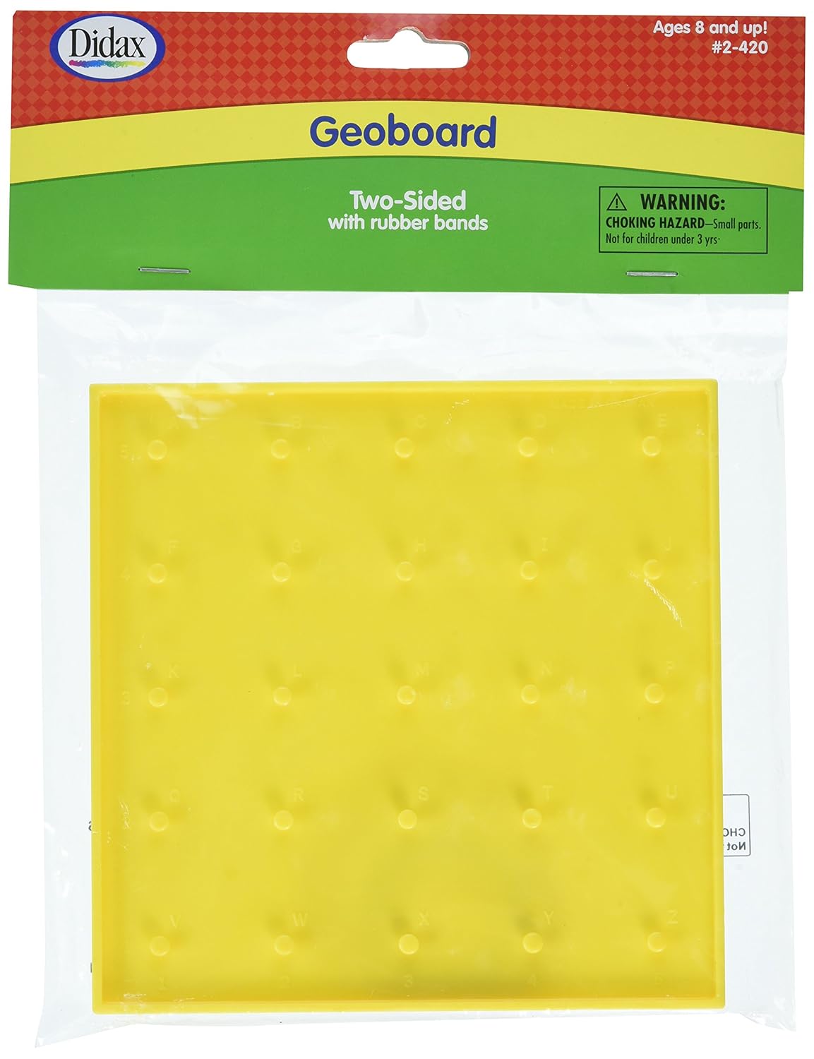 Didax Educational Resources Two Sided Geoboard, 6"