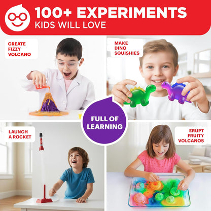 Doctor Jupiter My First Amazing Science Kit for Kids Ages 4-5-6-7-8 | STEM Toy with 100+ Experiments | Learning & Educational Projects