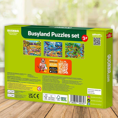 QUOKKA 100 Piece Puzzles for Kids Ages 4-6 – Floor Kids Puzzles Ages 6-8 Year Old – Toy for Learning Forest Animals for 8-10 yo – Jigsaw Toddler Game for Boy and Girl 3-5