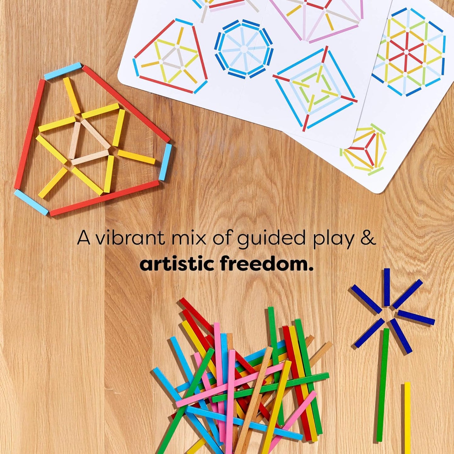 HABA Stabix Wooden Arranging and Matching Game: Montessori Toys for 3+ Year Old, Fine Motor Games Activity & Preschool Learning Toys