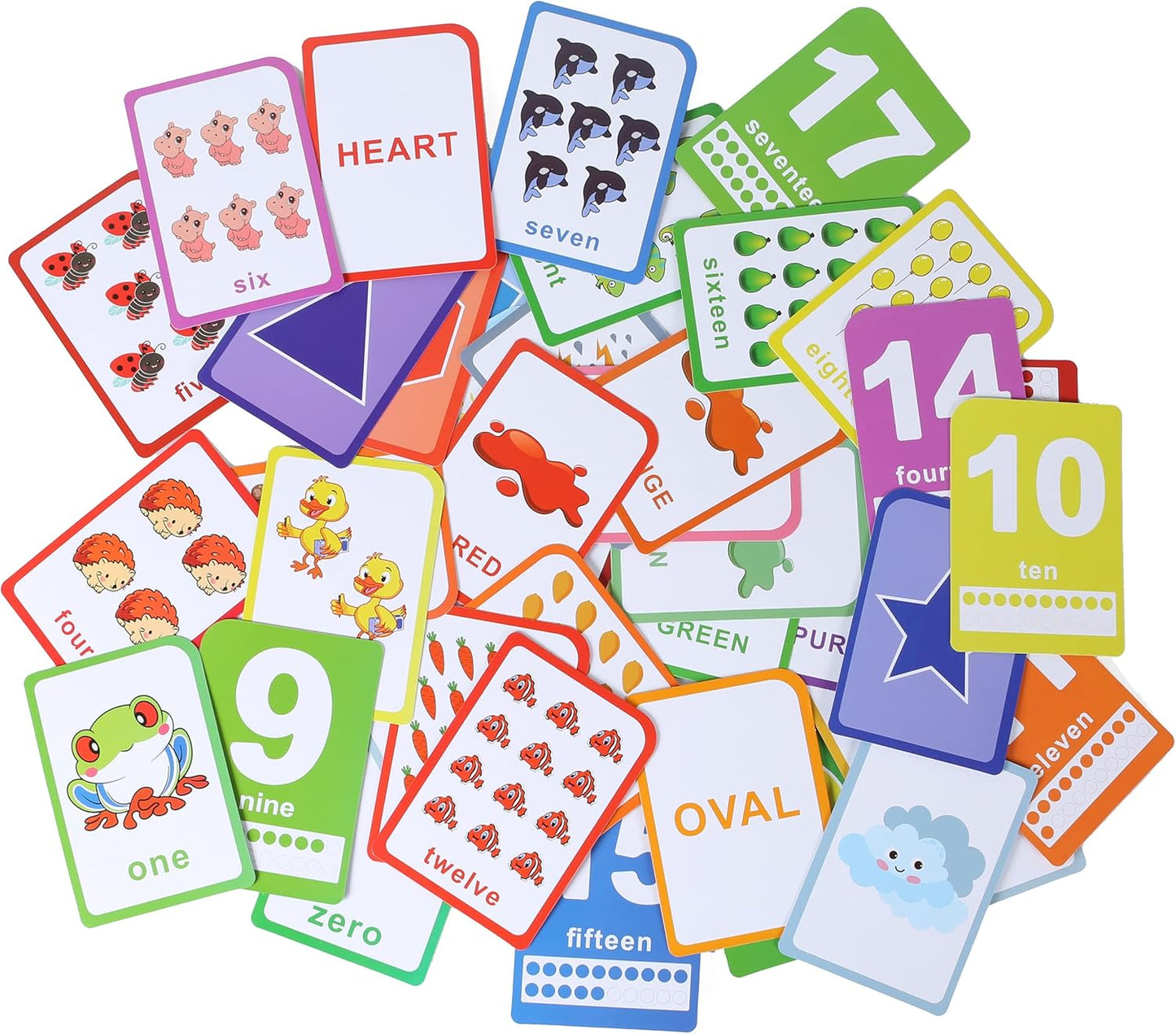 Alphabet Flash Cards for Toddlers: Teach Toddler ABC Letters & Words, 52 Double-Sided Uppercase and Lowercase Letters Cards - Preschool Learning