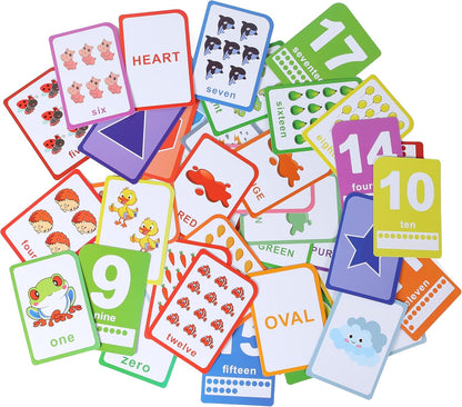 Alphabet Flash Cards for Toddlers: Teach Toddler ABC Letters & Words, 52 Double-Sided Uppercase and Lowercase Letters Cards - Preschool Learning