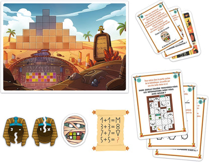 Clementoni - Escape Game - Un Voyage À Travers le Temps - Jeu de Société et de Logique Pour Toute la Famille - Énigmes à Résoudre - À partir de 8 Ans - 1 à 6 Joueurs - Français - 52814