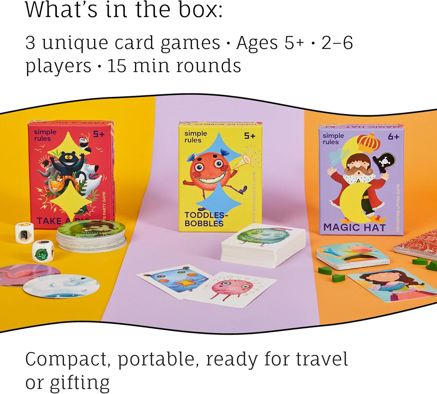 Math Card Games Bundle for Kids 6+ & 8+ | 3 Games Included | Fun & Education | Help to Build Math, Focus and Logic | Recommended by Teachers | 2-6 Players | 10 min Playtime (Math Card Bundle)