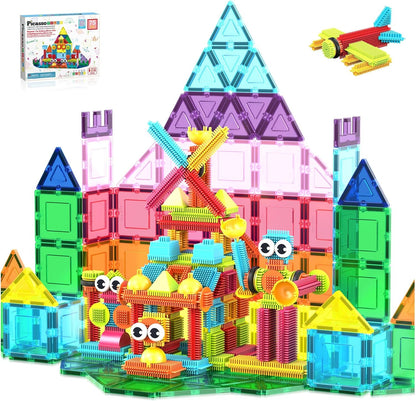 PicassoTiles 12pc Supersized Magnetic Building Tile Base Plate Jumbo XL Foundation Stabilizer Boards STEM Engineering Construction Kit for Kids Educational Learning Toy Magnet Blocks Stacking Set PT12