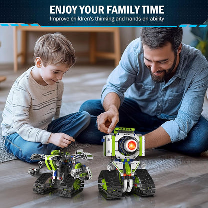 5 in 1 STEM Robot Building Kit with APP Remote Control, 705 PCS Engineering Robot Toys for Kids Age 8-16, Science Coding RC Robotics Kit Birthday Gifts for Boys Girls 6 7 8 9 10 11 12