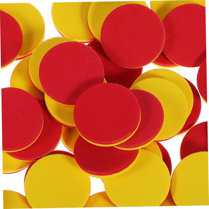 YARNOW 5sets Discs Manipulatives Round Early Childhood Education Materials Counting Blocks Counters for Chips Educational Counting Chips Math Counters Number Eva 100pcs*5