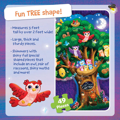 Peaceable Kingdom Hoot Owl Hoot Floor Puzzle – Giant Floor Puzzle for Kids Ages 5 & up – Great for Classrooms
