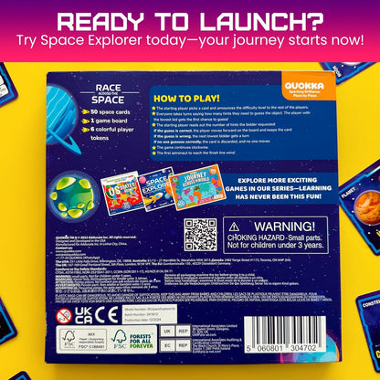 QUOKKA Board Games for Kids 8-12 - Family Games for Kids and Adults - Journey Across the World Card Game Ages 5-9 - Learn Capitals, Flags, Facts, and Map Locations with 195 World Map Cards