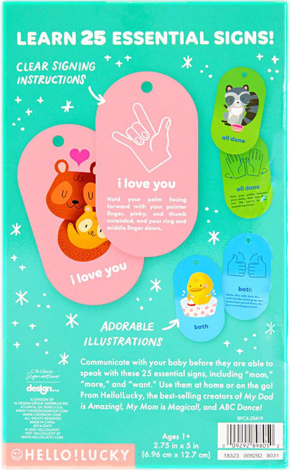 Hello!Lucky Baby's First Words Sign Language Flash Cards (BFC4-25419)
