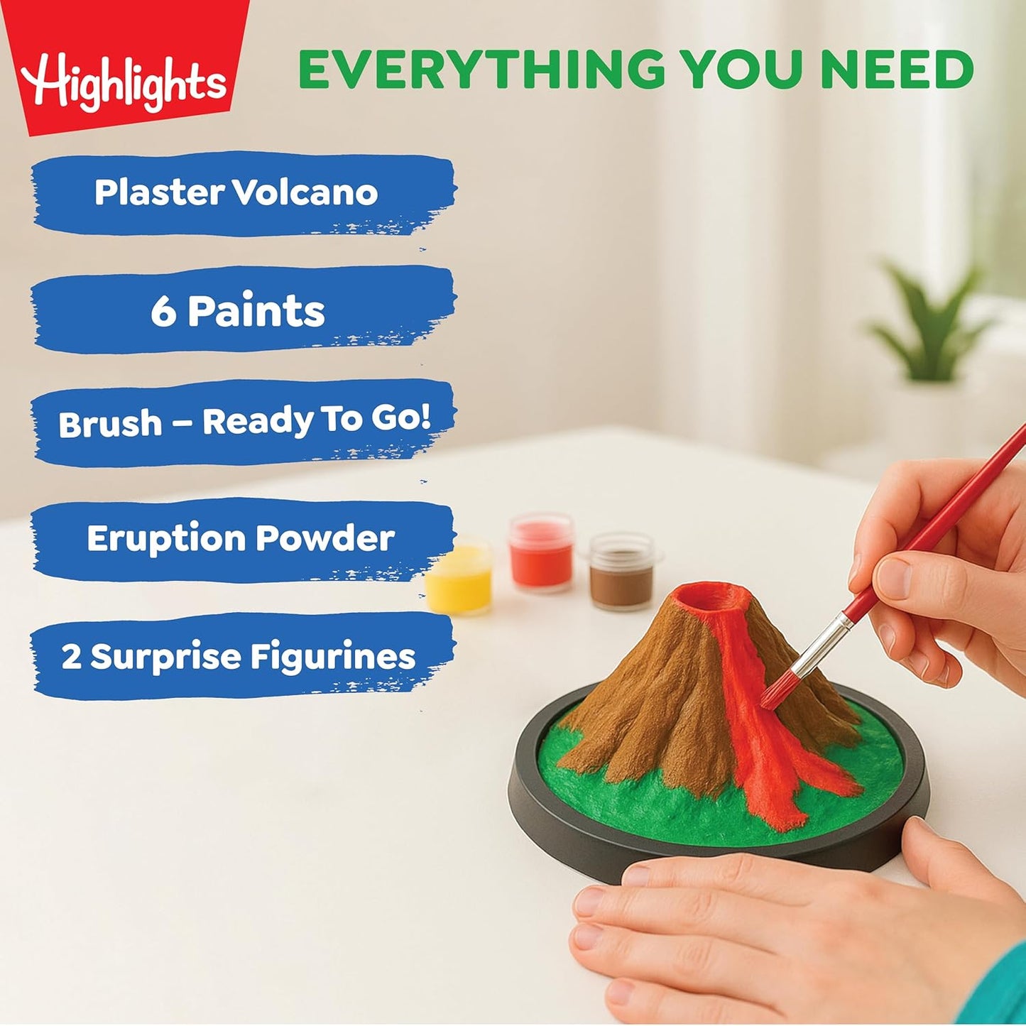 Highlights Paint Your Own Plaster Figurine & Activity Kits – DIY Art Sets with Figurines, Paints, Brush & Bonus Activities – Multiple Themes – Ages 6+