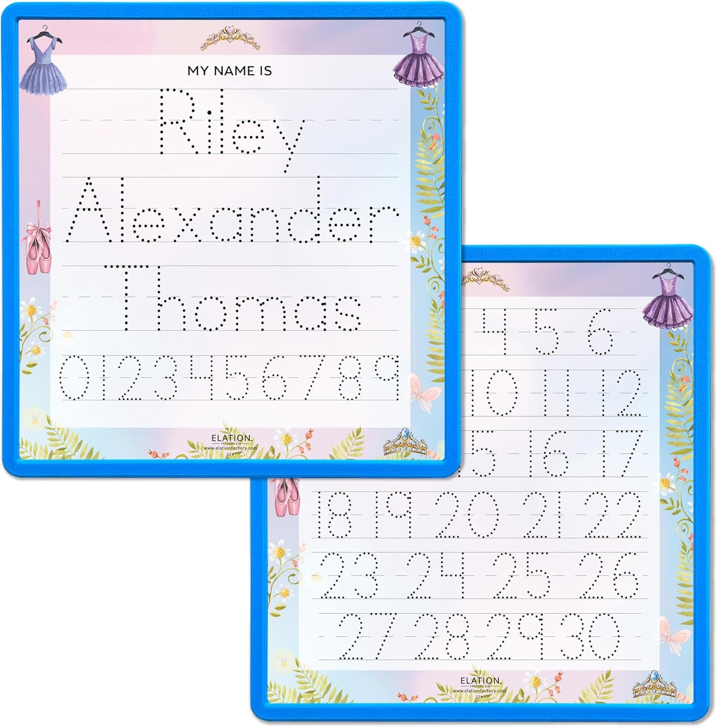 Kid's Name Tracing Board | Dry Erase Letter Tracing | Reusable Writing Practice Board | Personalized | Ballet Theme