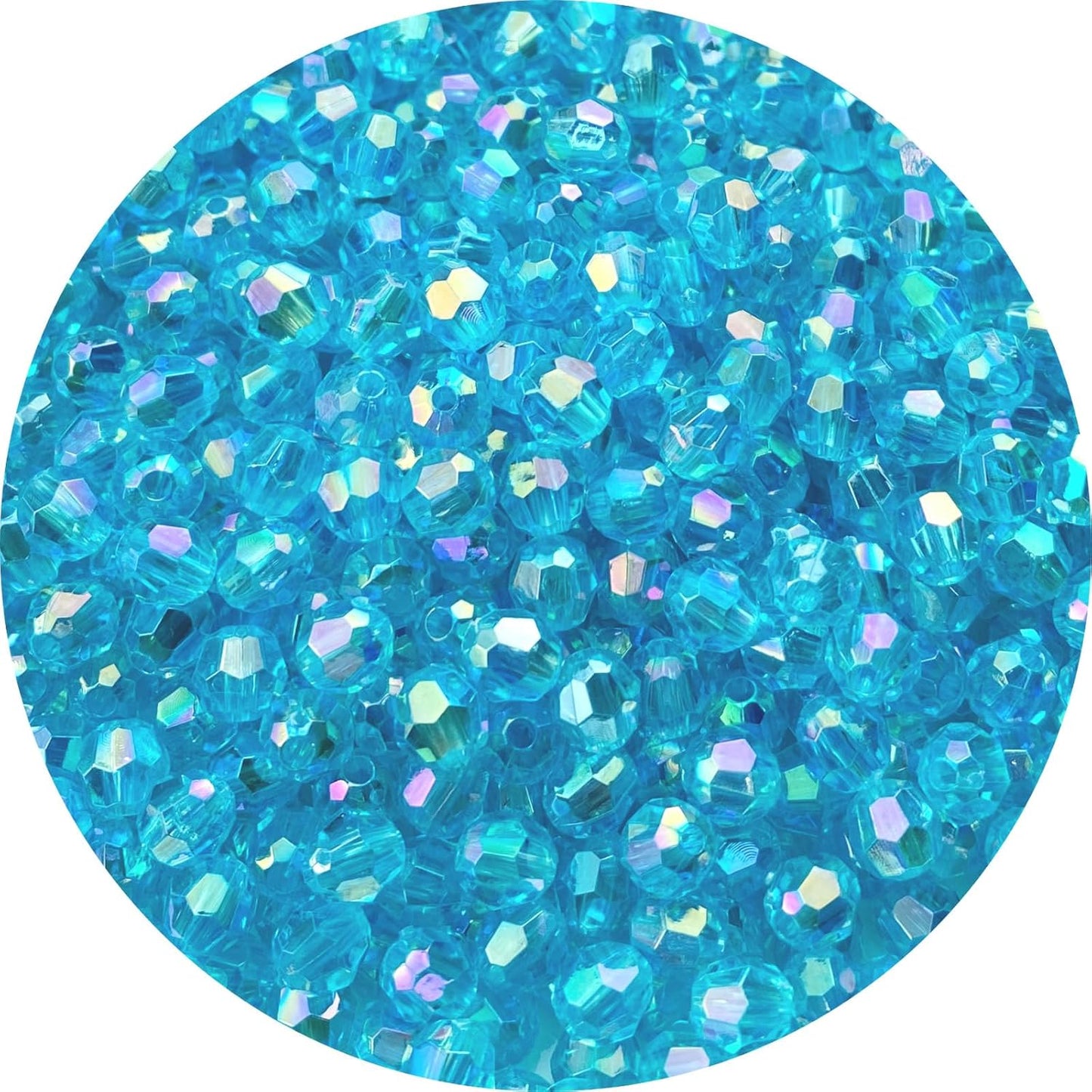 200 PCS 10mm Acrylic Faceted Spacer Beads AB Color Glossy Round Loose Beads for Jewelry Making Bracelet Necklace Earring Ornament Wind Chimes Key Chains(Deep Purple AB)