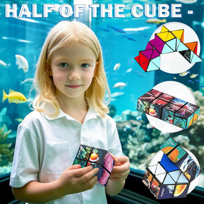 Star Cube Magic Cube Set, 2 in 1 Yoshimoto Cube for Kids and Adults, Toy for Boys and Girls Ages 8-12