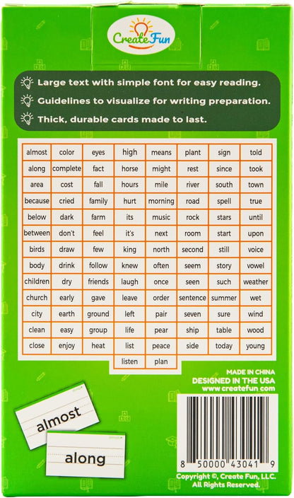 106 Sight Words Flash Cards Pre K for Ages 3-4, Dolch & Fry Sight Word Reading Games, Homeschool Supplies for Preschool with 7 Educational Game Ideas