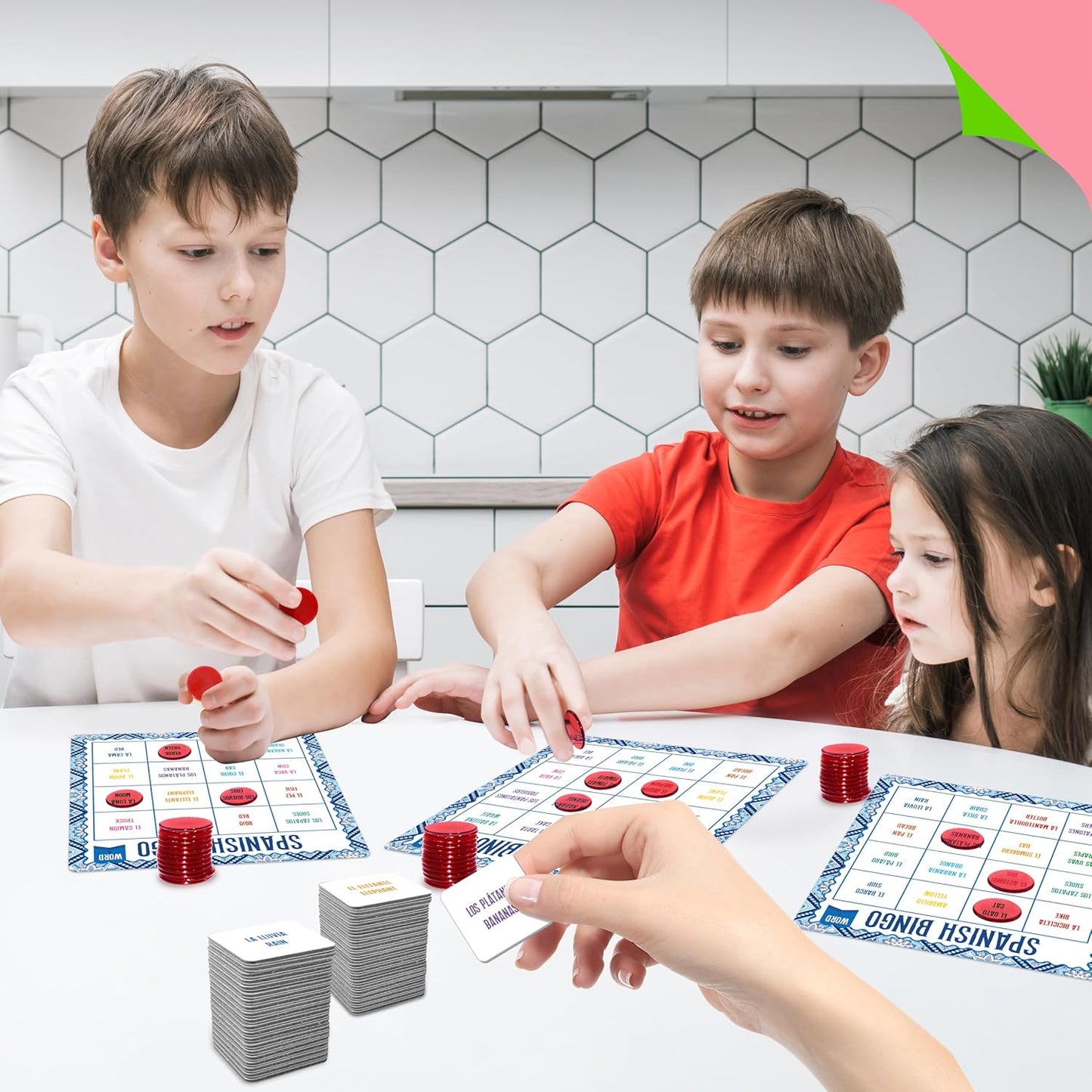 SpriteGru Multiplication & Division Bingo Game, 480 Math Problems, 2 Educational Math Board Game for Kindergarten and Preschool Kids 4-8, Perfect for Classroom & At Home (Up to 25 Players)