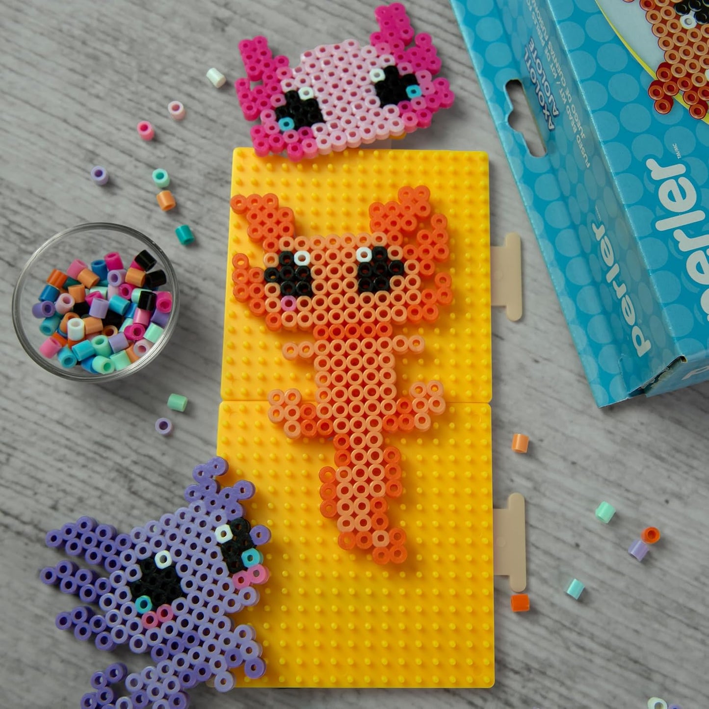 Perler 80-42993 Day at The Zoo Fused Bead Activity Bucket with Pegboards and Patterns, Multicolor, 8504 Pieces