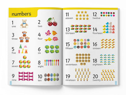 My First 1000 Words: Early Learning Picture Book to learn Alphabet, Numbers, Shapes and Colours, Transport, Birds and Animals, Professions, Opposite Words,