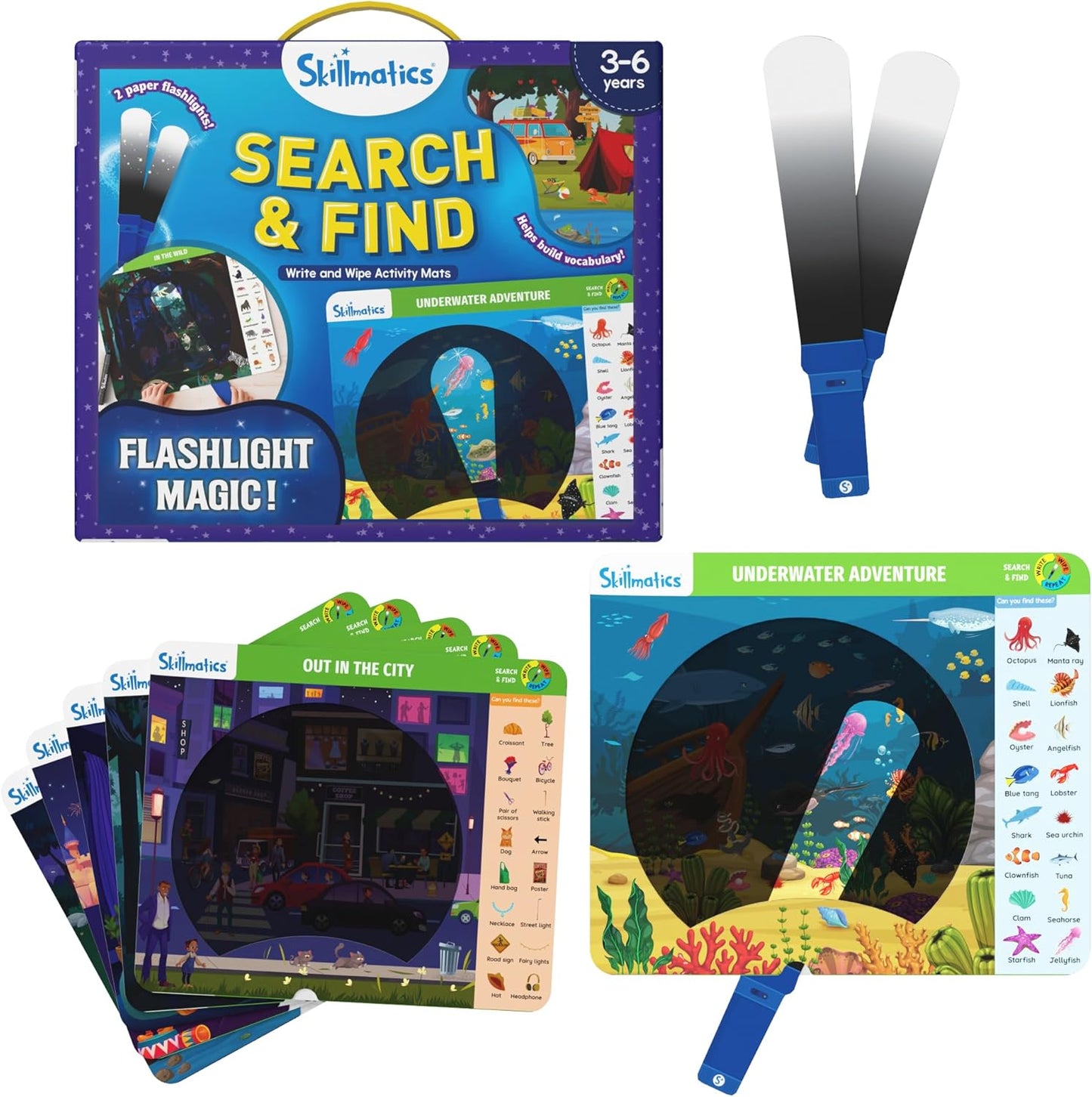 Skillmatics I Can Write PAW Patrol - Reusable Preschool Learning Activities, Educational Toy and Game, Back to School Supplies, Gifts for Students, Kids, Toddlers Ages 3, 4, 5, 6
