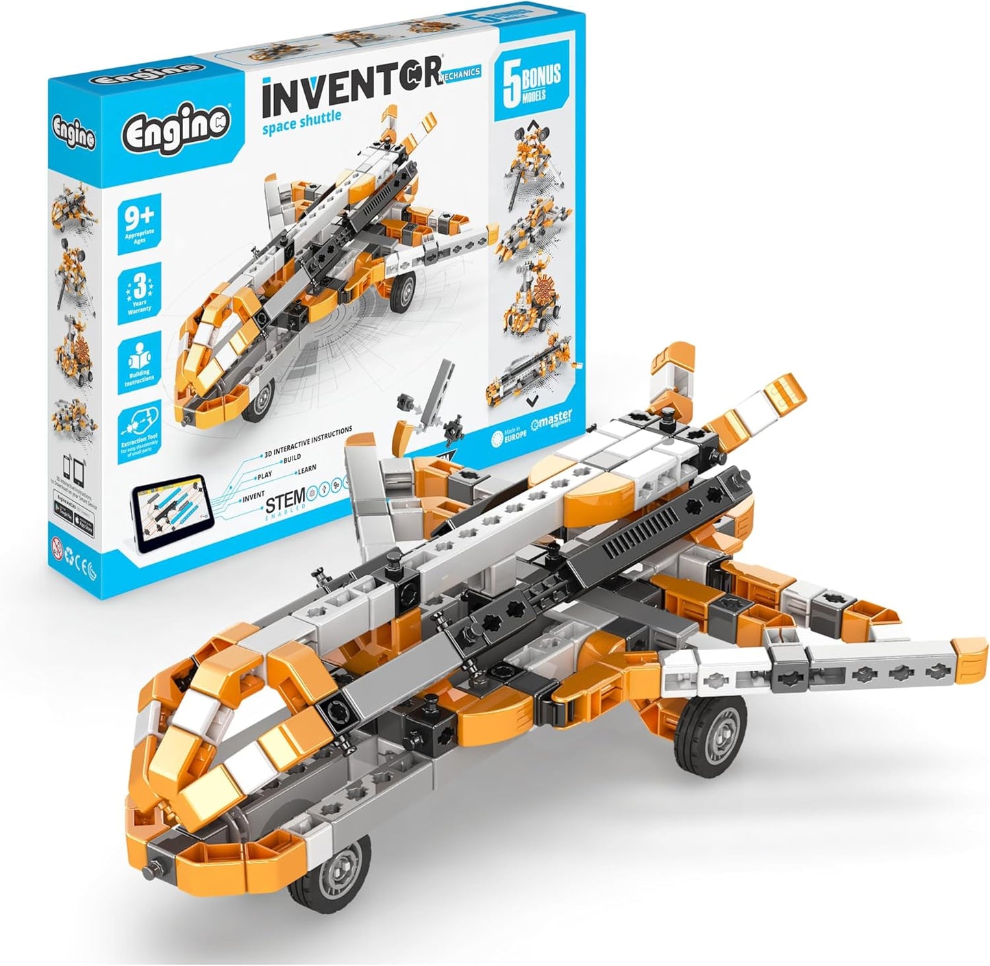 ENGINO- Inventor STEM Toys, Robotorized GinoBot, Construction Toys for Kids 9+, STEM Building Toys, STEM Projects, Gifts for Boys & Girls