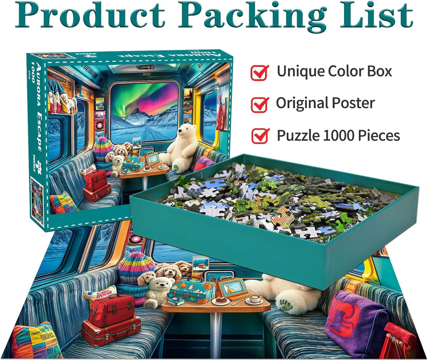 Jigsaw Puzzles for Adults 1000 Piece Puzzle for Adults 1000 Pieces Puzzle 1000 Pieces-Idyllic Rural Summer Landscape