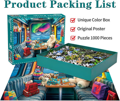 Jigsaw Puzzles for Adults 1000 Piece Puzzle for Adults 1000 Pieces Puzzle 1000 Pieces-Idyllic Rural Summer Landscape