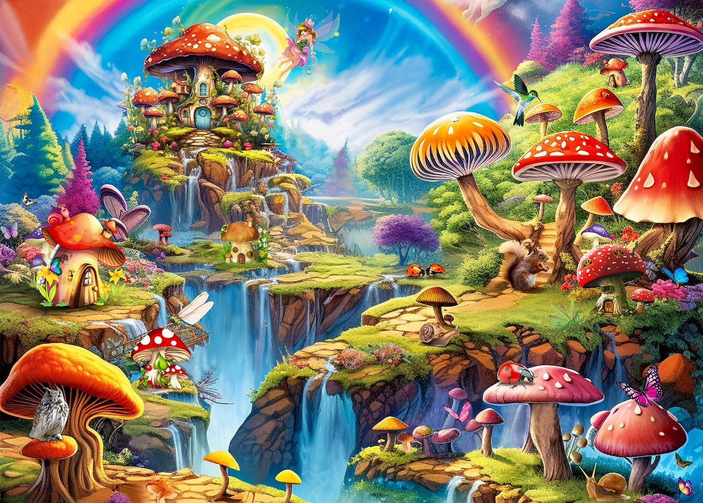 Jigsaw Puzzles for Adults 1000 Piece Puzzle for Adults 1000 Pieces Puzzle 1000 Pieces-Idyllic Rural Summer Landscape