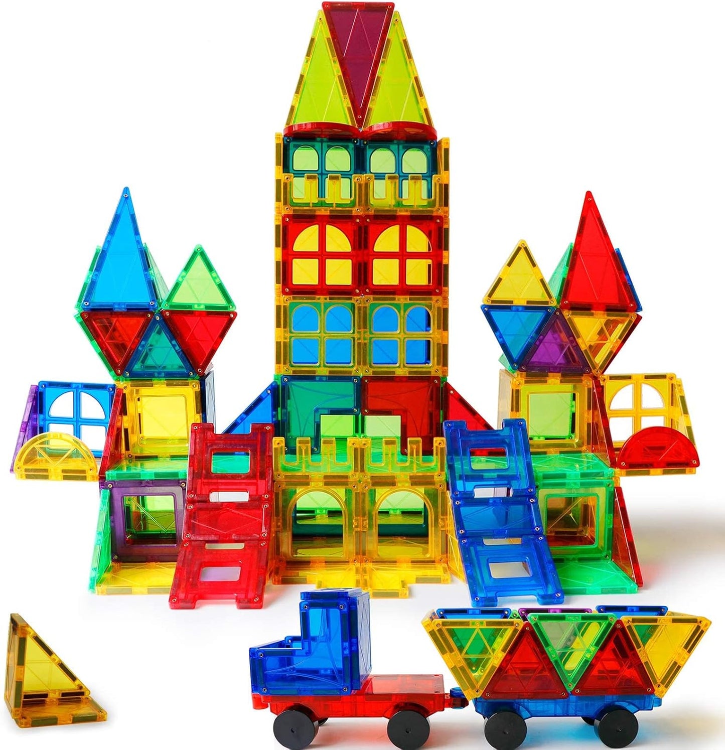 MAGBLOCK 85Pcs Marble Run Magnetic Tiles Toy Building Blocks STEM Educational Child Brain Development Kit Magnet Construction Toys for Boys Girls Kids Age 5 6 7+ Years Old