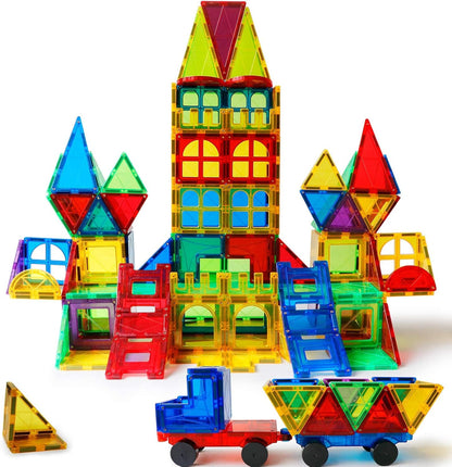 MAGBLOCK 85Pcs Marble Run Magnetic Tiles Toy Building Blocks STEM Educational Child Brain Development Kit Magnet Construction Toys for Boys Girls Kids Age 5 6 7+ Years Old