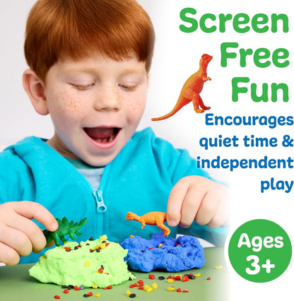 Creativity for Kids Sensory Minis Construction Kit | Cloud Clay Sensory Toy with Excavator for Kids | Spring Crafts that are Mess-Free, Screen-Free Travel Toy (Ages 3+)